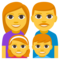 Family: Man, Woman, Girl, Boy emoji on Emojione